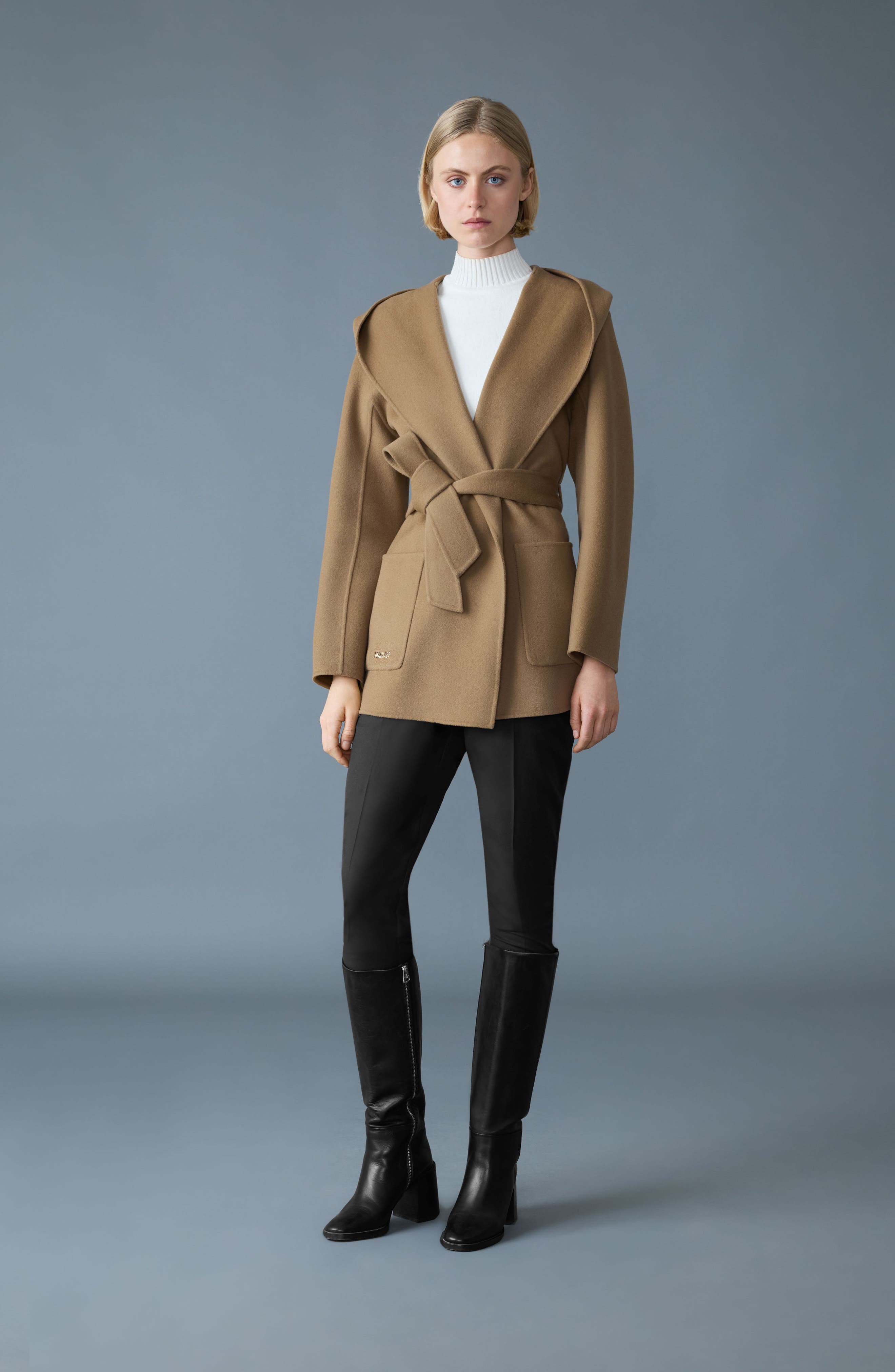 Paya Belted Wool Coat - image 4