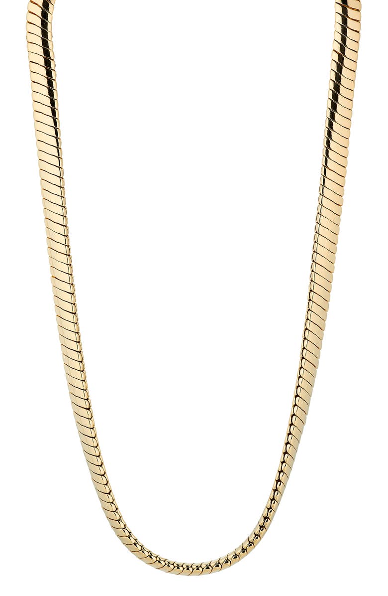 Nadri Omega Chain Collar Necklace, Main, color, Gold