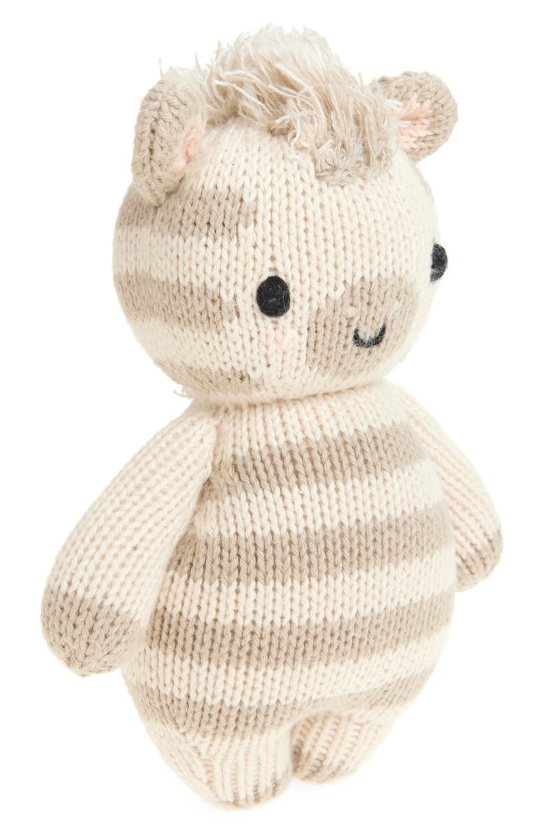 cuddle+kind Baby Zebra Stuffed Animal, Main, color, Grey