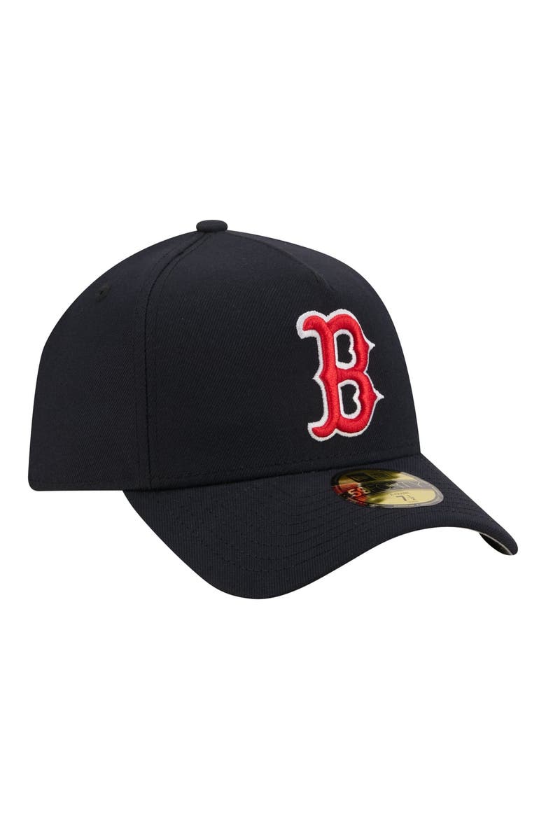 Men's New Era  Navy Boston Red Sox A-Frame 59FORTY Fitted Hat, Alternate, color, Navy