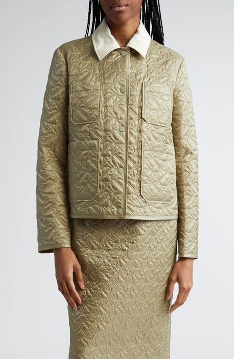 Varede Quilted Nylon Shacket