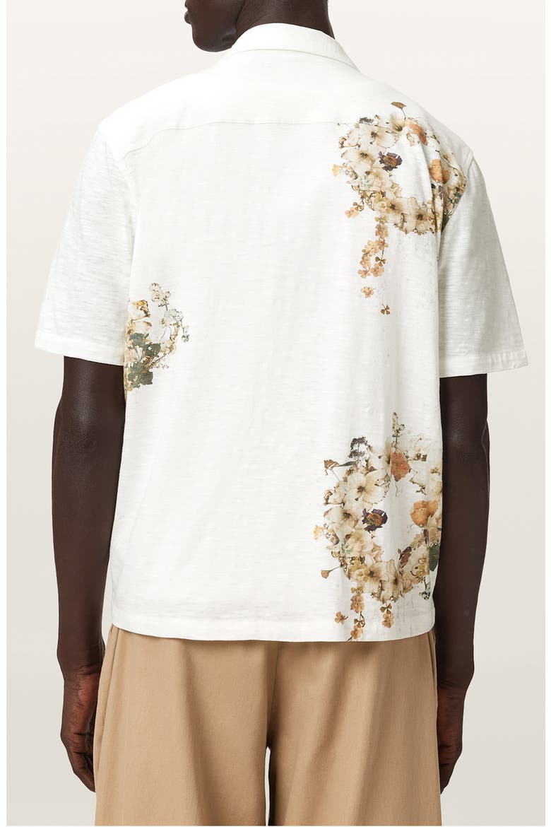 Fleur Lis Camp Shirt, Alternate, color, ECRU