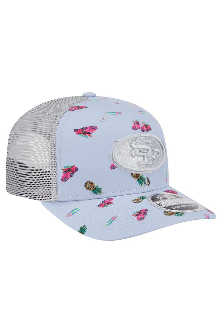 Men's New Era  Light Blue San Francisco 49ers Adventure Surfboard 9SEVENTY Adjustable Hat, Alternate, color, Light Blue