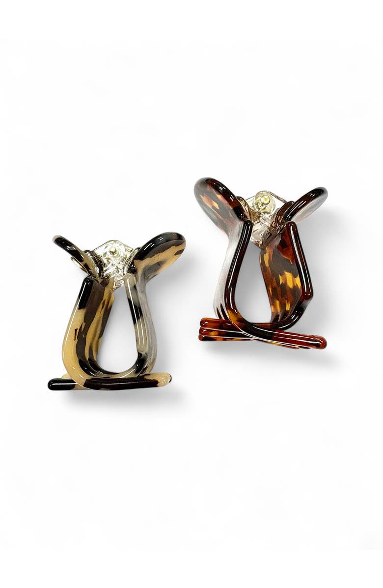 Ficcare Assorted 2-Pack Rita Claw Clips, Alternate, color, Ivory Tokyo Rusty Army