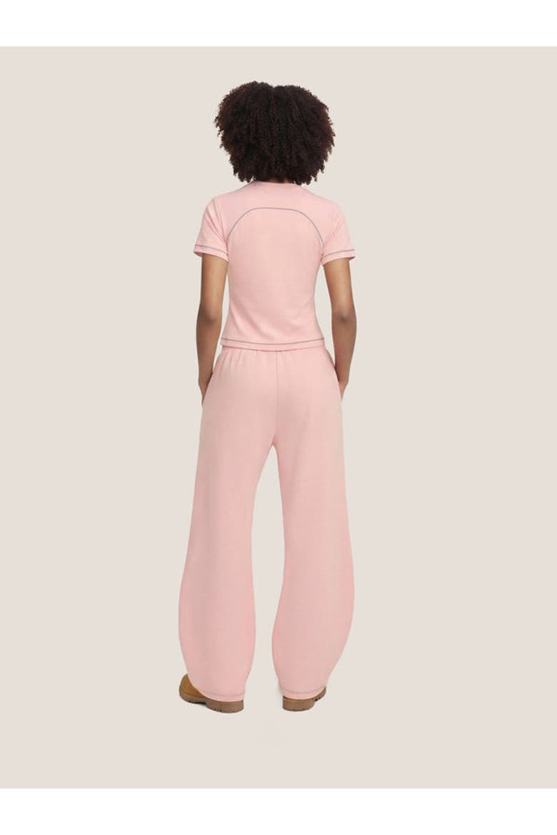 Cloud Slim Sweat Set, Alternate, color, Blush Pink