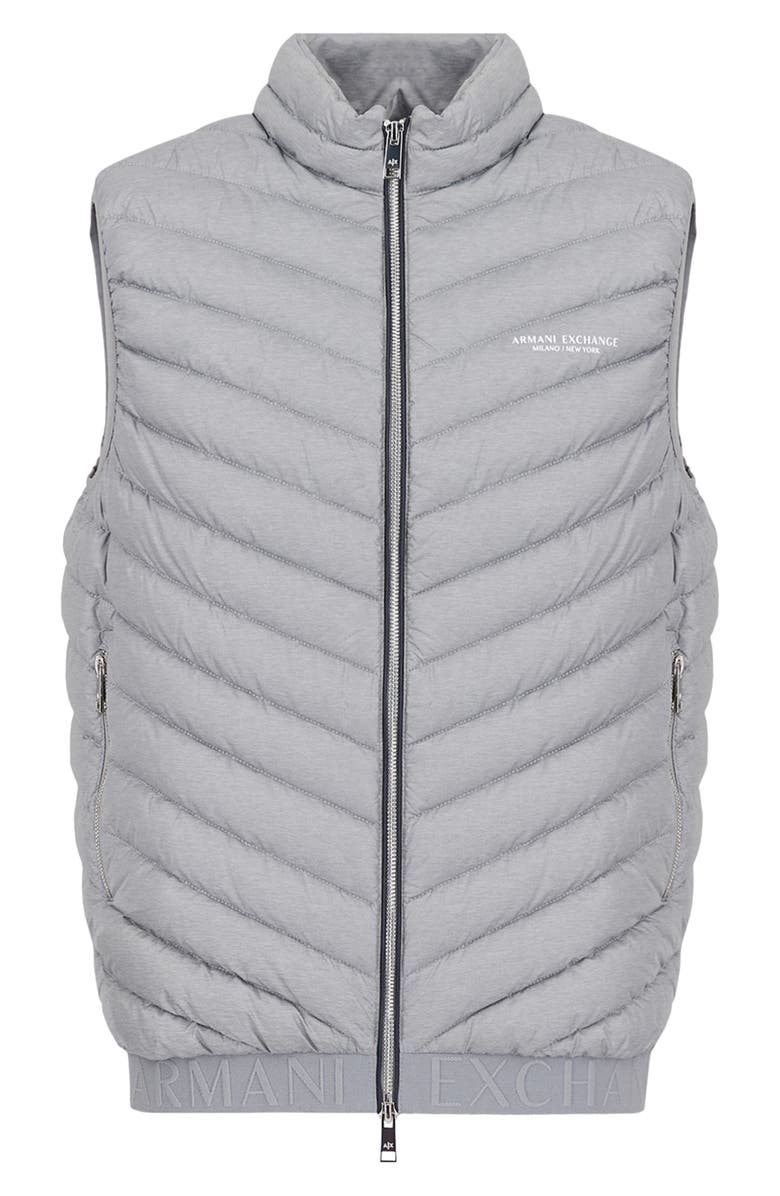 Armani Exchange Packable Down Puffer Vest, Alternate, color, 