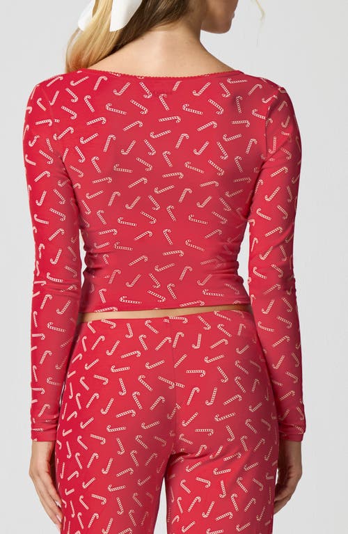 Florence By Mills Holidaze Rib Sleep Top In Pink