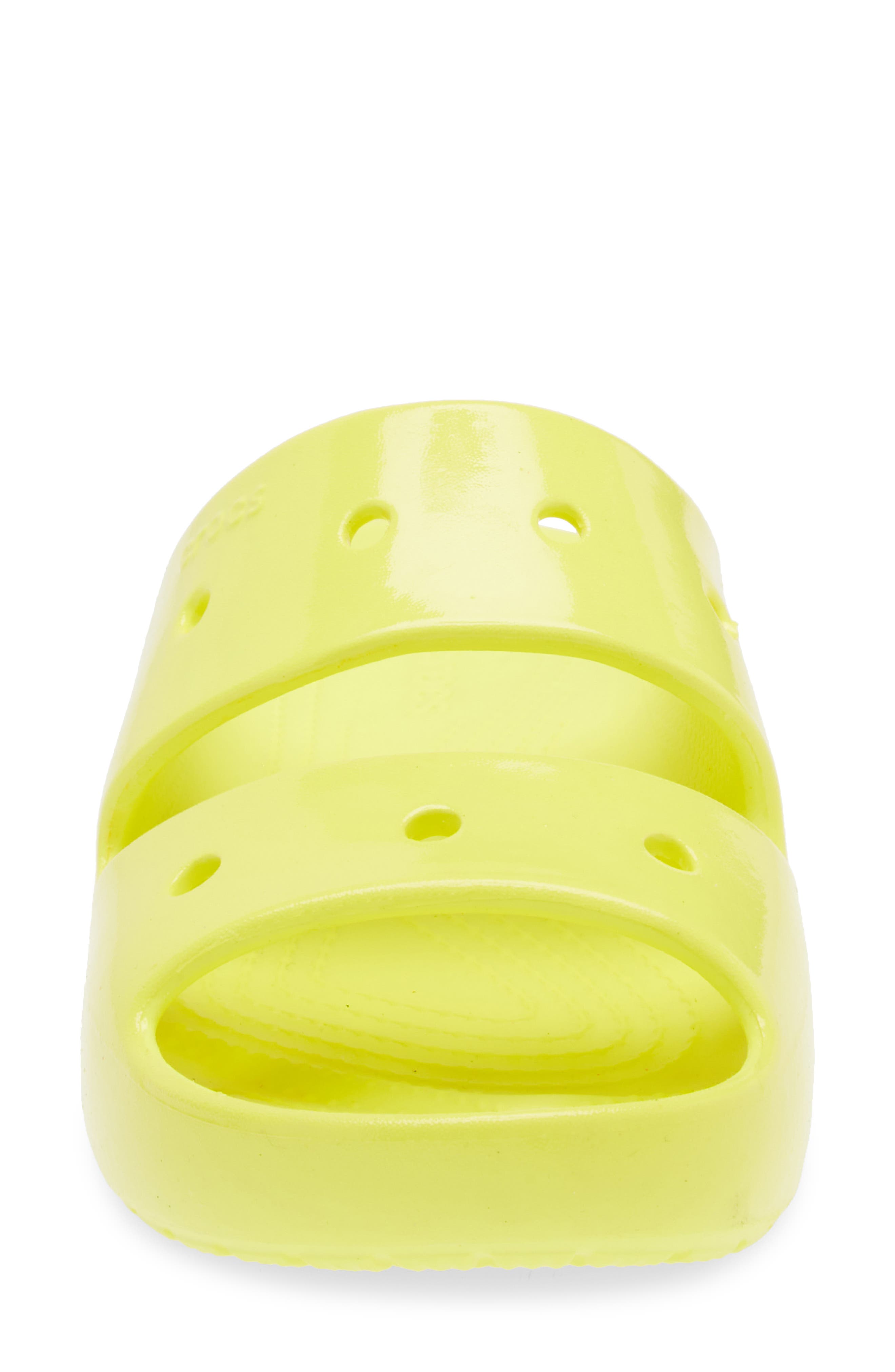 Classic Neon Slide Sandal, Alternate, color, ACIDITY