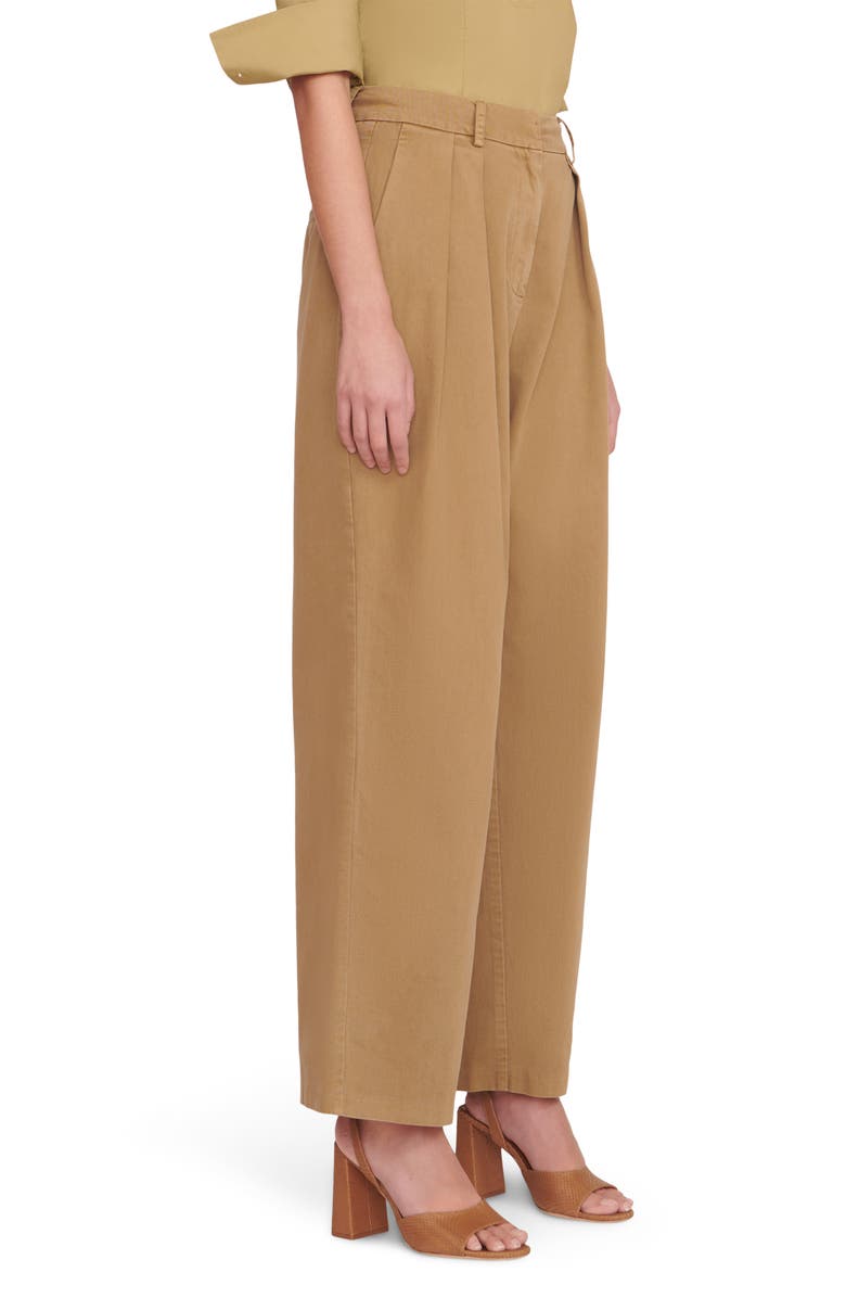 STAUD Luisa Wide Leg Cotton Twill Pants, Alternate, color, 