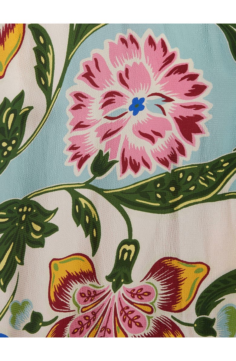 La DoubleJ Magnifico Dress Placée Folk Flowers Azzurro Pink, Alternate, color, 