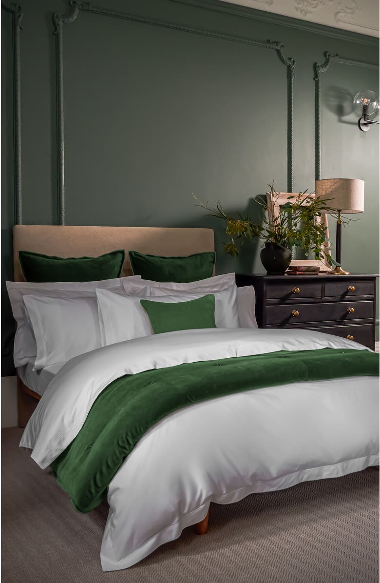 CHRISTY Premium Luxury Sateen Cotton Duvet Cover Sets, Alternate, color, White