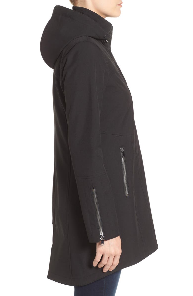 Kristen Blake Water Repellent Hooded Soft Shell Jacket, Alternate, color,