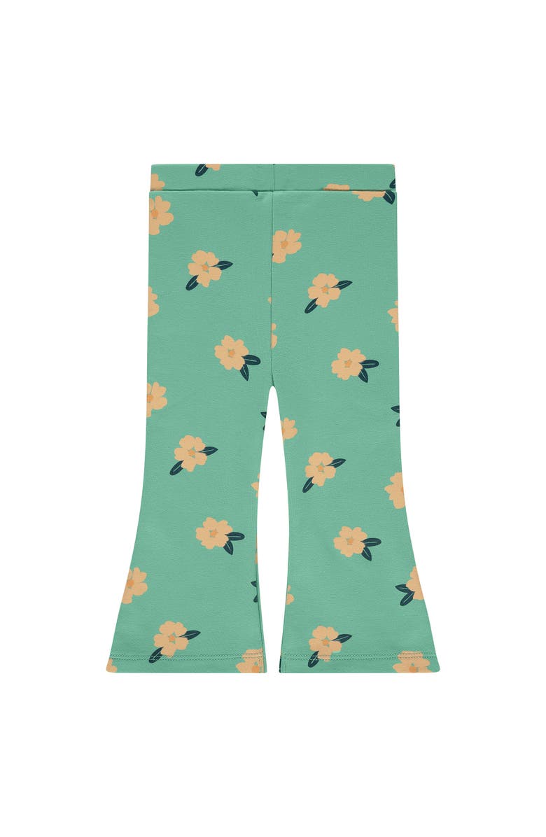 BABYFACE Floral Print Flared Leggings, Alternate, color, Seafoam