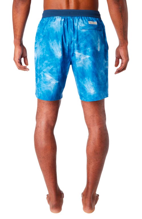 Fair Harbor Ozone Lined Swim Trunks In Clark Blue