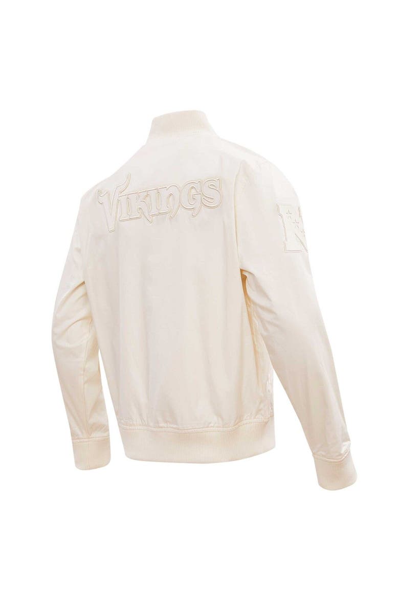 Men's Pro Standard Cream Minnesota Vikings Neutral Full-Zip Jacket, Alternate, color, Cream