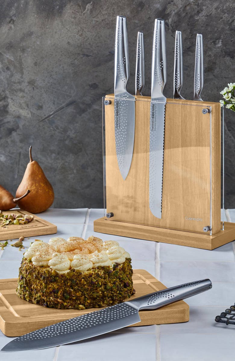 Cuisine::pro<sup>®</sup> iD3<sup>®</sup> SAMURAI<sup>®</sup> Sato 7-Piece Knife Block With Cutting Board, Alternate, color, Silver
