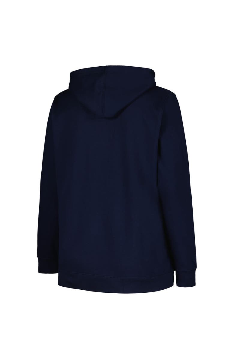 FANATICS Women's Fanatics Branded Navy Chicago Bears Plus Size Heart and Soul V-Neck Pullover Hoodie, Alternate, color, Navy