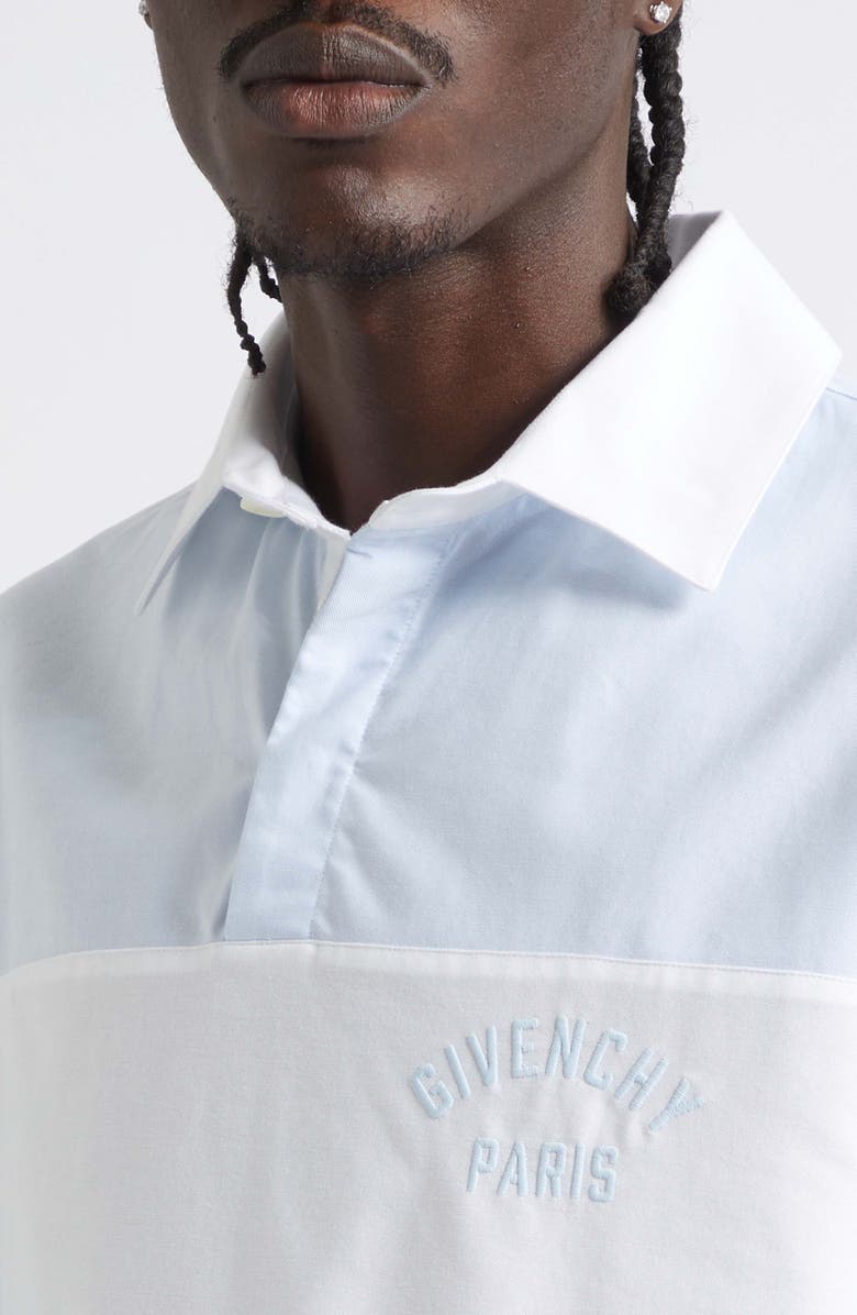 Givenchy Relaxed Fit Oxford Cloth Polo Shirt, Alternate, color, White