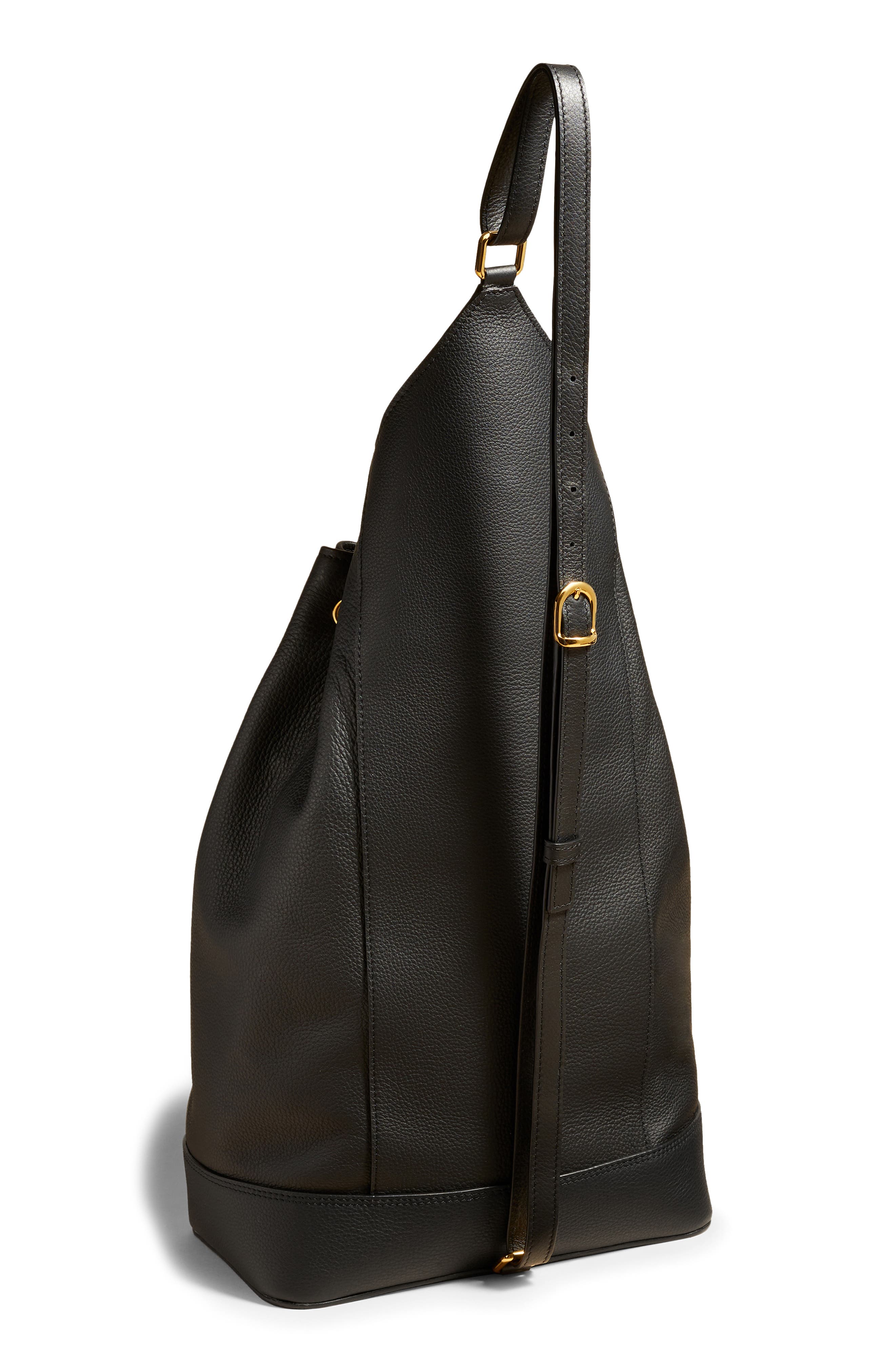 Khaite Medium Greta Leather Backpack, Alternate, color, 