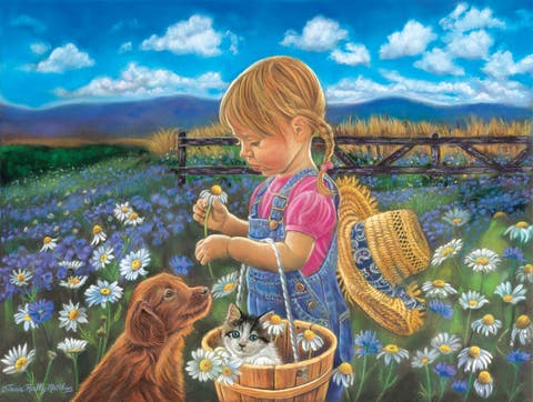 Country Girl 500 piece Jigsaw Puzzle for Adults
