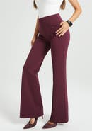 Betabrand Power Down DPYP Dress Pant Yoga Pants Flare Leg