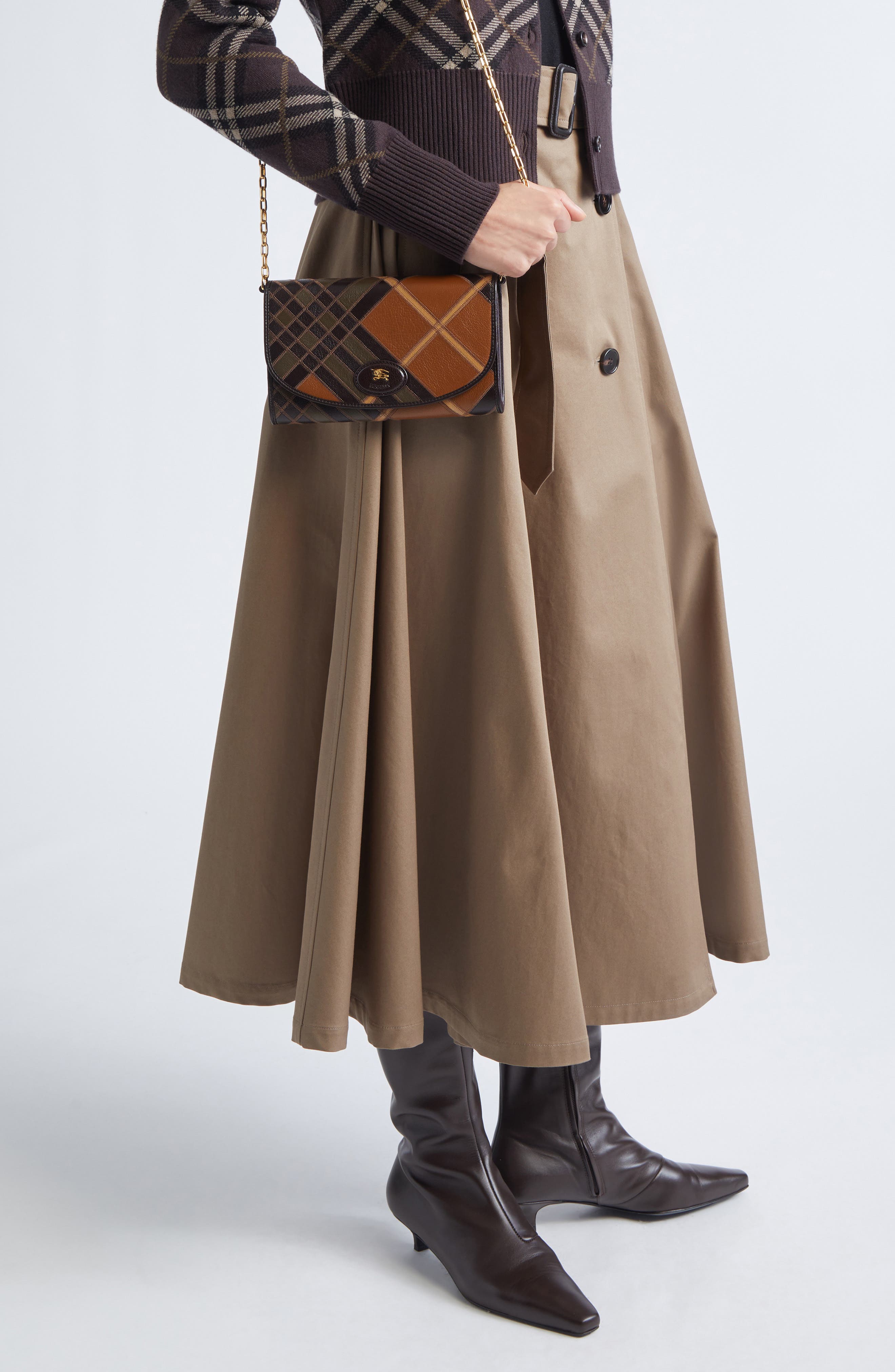 Brenda Cotton Gabardine Trench Skirt (Women) | Nordstrom