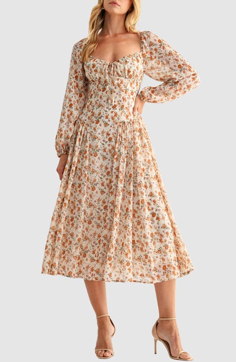 Floral Long Sleeve Dress