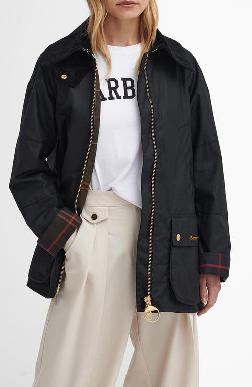 Barbour Allerston Water Resistant Waxed Cotton Jacket in Black/Classic  product