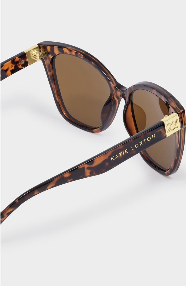Katie Loxton Mykonos Sunglasses, Alternate, color, Dark Tortoiseshell