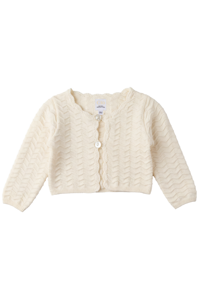 Organic Cotton Knit Cardigan, Main, color, Off White