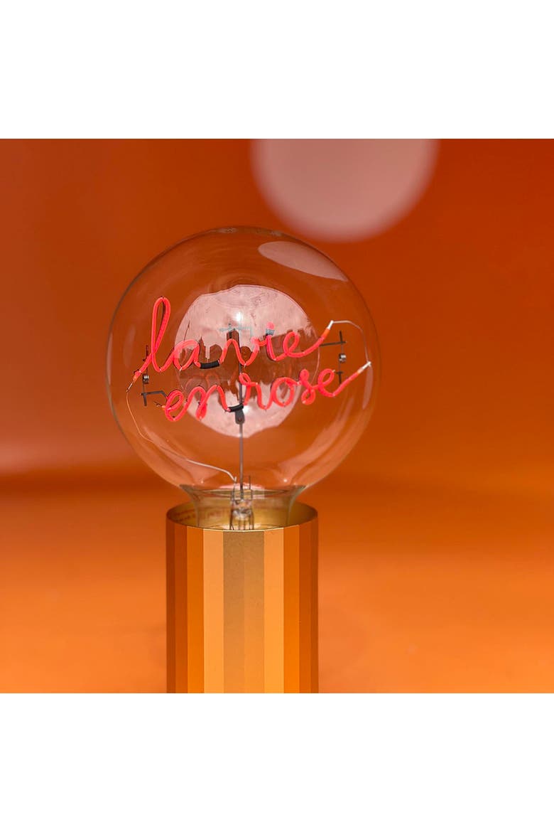 La Vie En Rose Portable Table Lamp, Alternate, color, Yellow