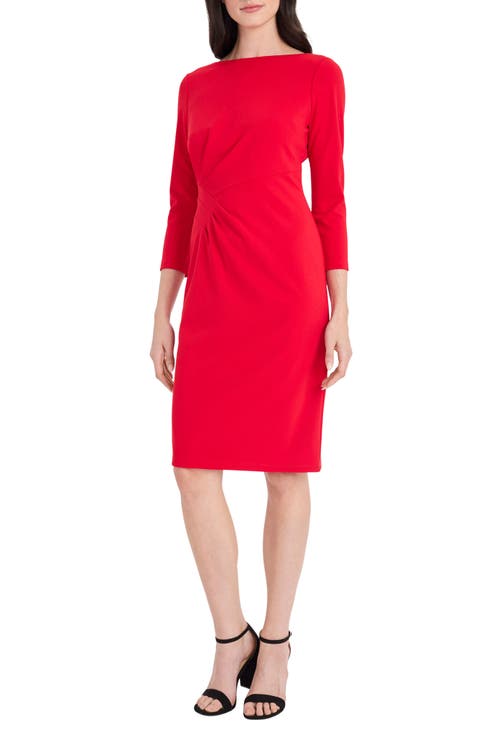 Scuba Knit Sheath Dress