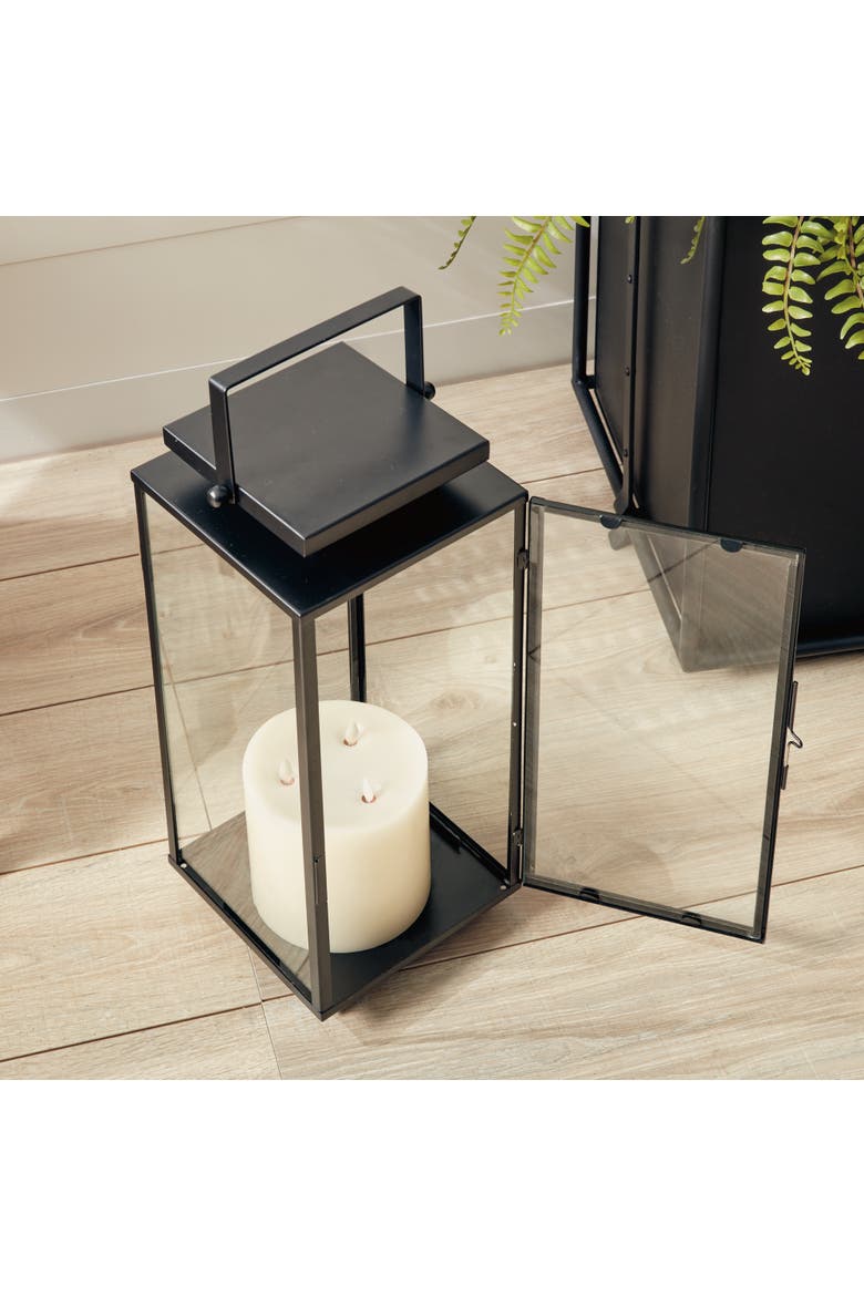 Alden Lantern, Alternate, color, Black
