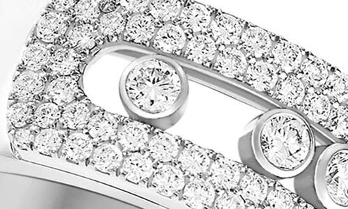 Messika Move Noa Pavé Diamond Band Ring In White Gold