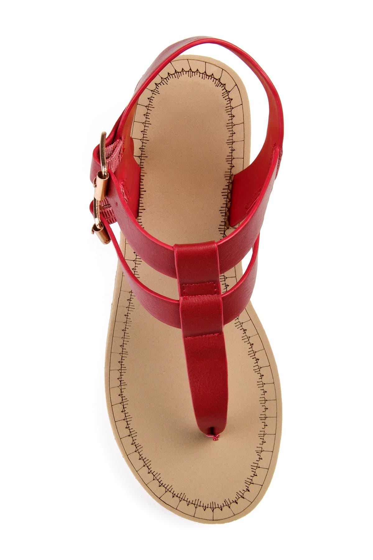 JOURNEE Bianca Wedge Sandal, Alternate, color, RED