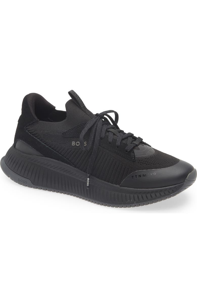 BOSS Evo Runn Sneaker, Main, color, Black