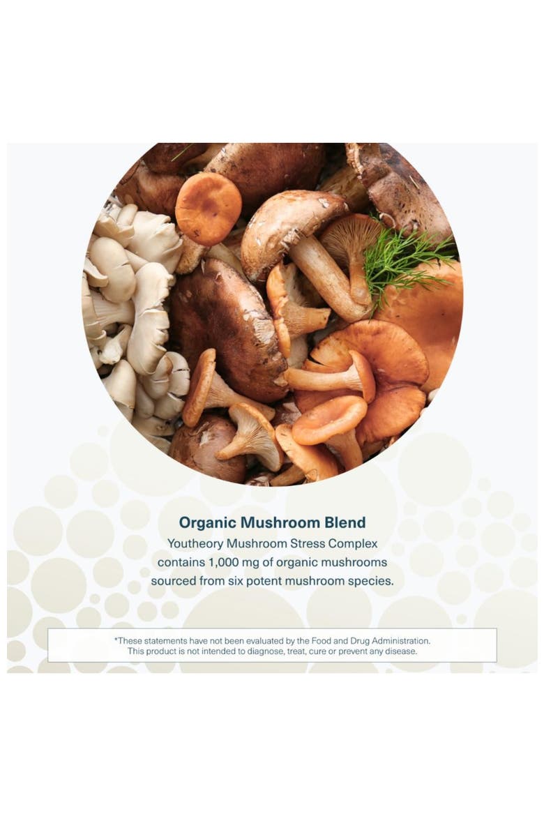 Mushroom Immune Complex Vegan Support Supplement 60 Vegetarian Capsules, Alternate, color, None