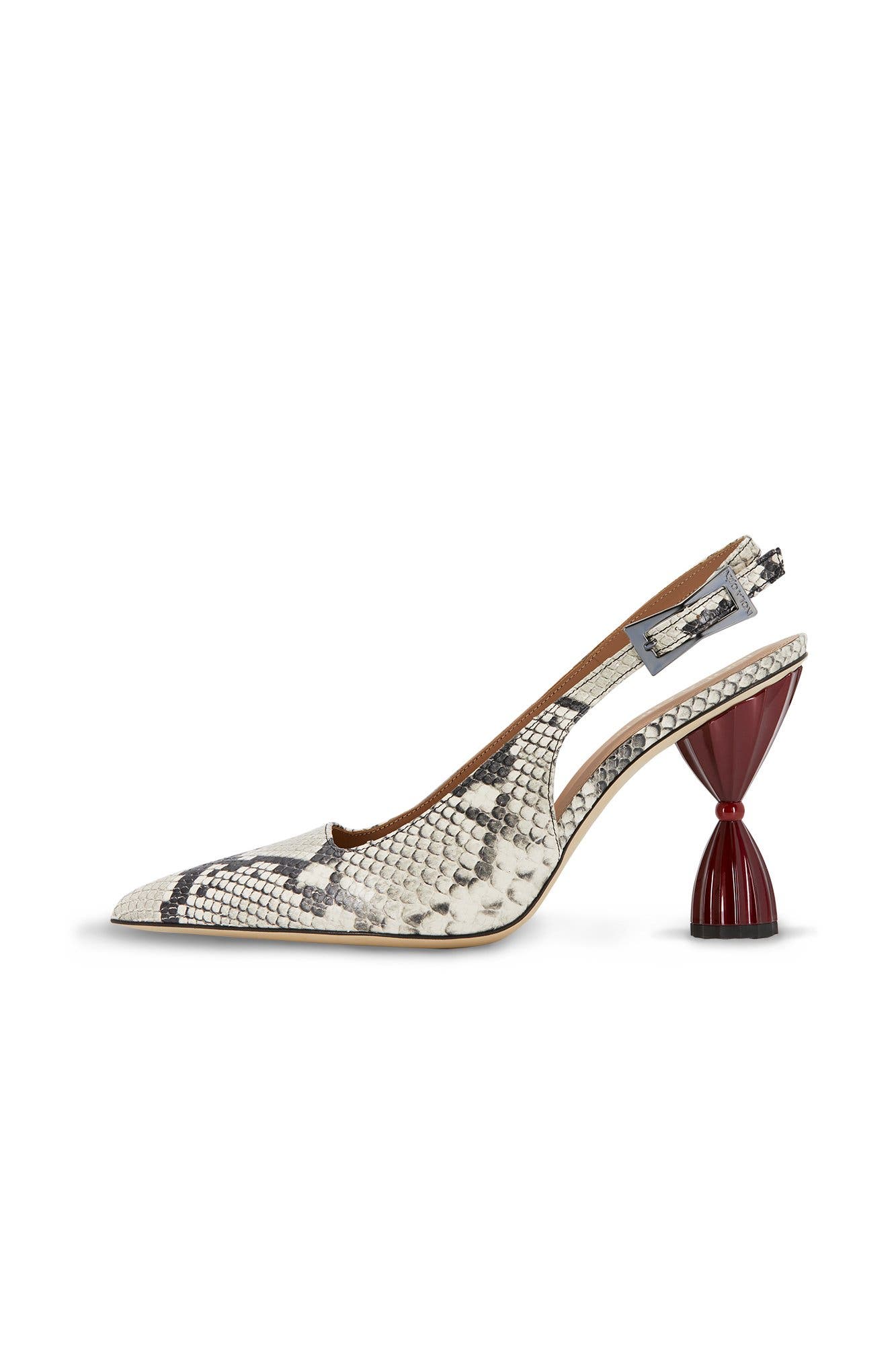 Leila Snake Print Slingback Heel, Main, color, Snakeprint