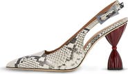 INOLA OJÉN Leila Snake Print Slingback Heel