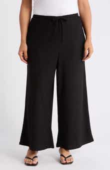 Textured Drawstring Pants