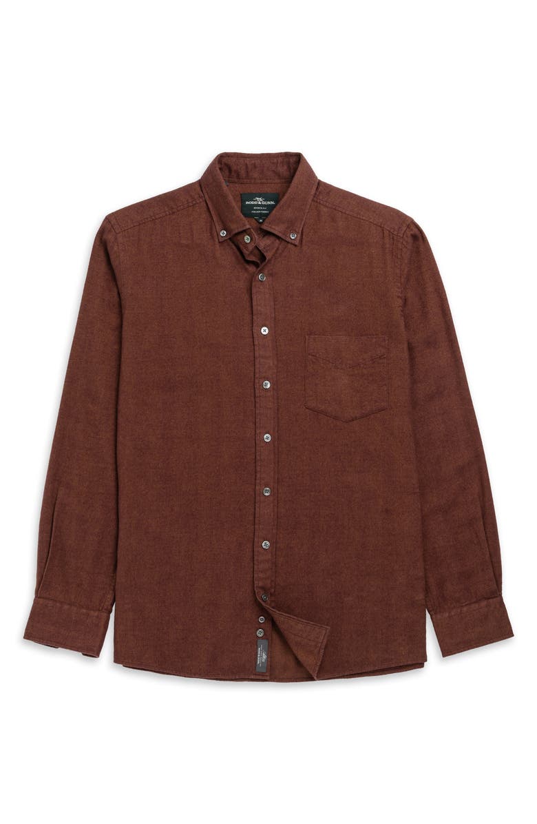 Rodd & Gunn Barrhill Sports Fit Button-Down Shirt, Alternate, color, Rust