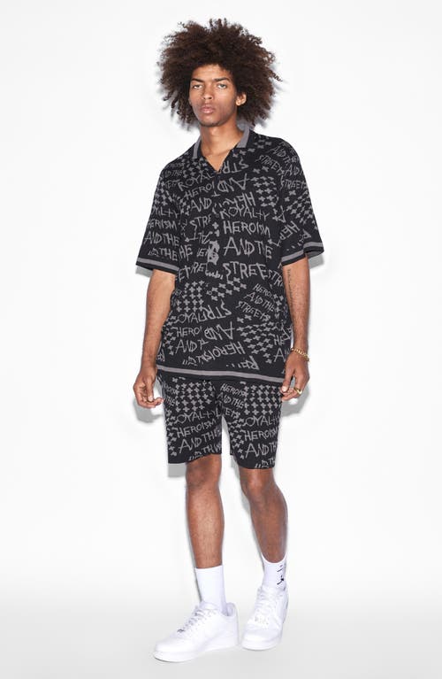 Ksubi Heroism Knit Short Sleeve Button Front Sweater
