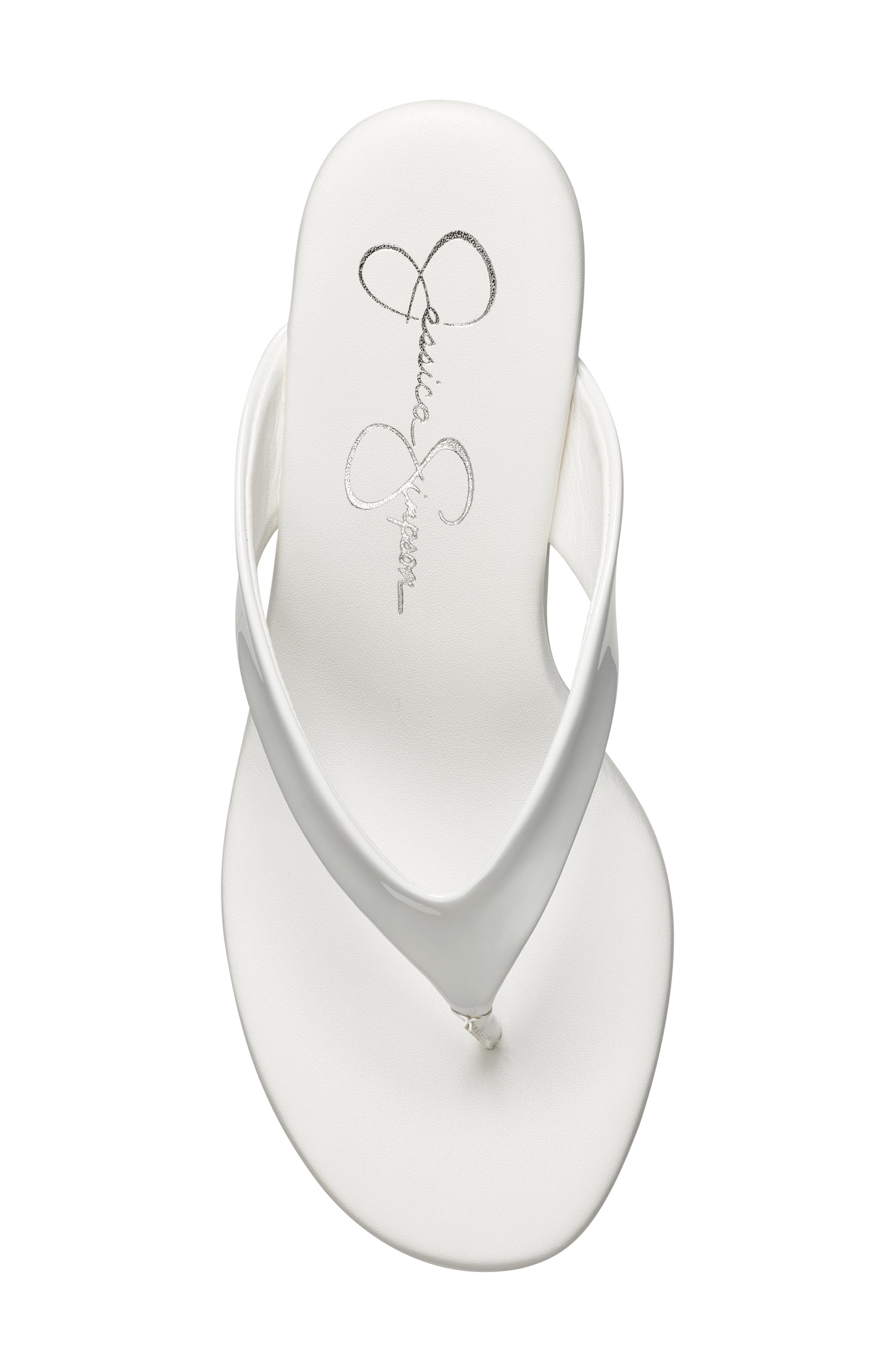 Stilla Platform Wedge Flip Flop, Alternate, color, WHITE
