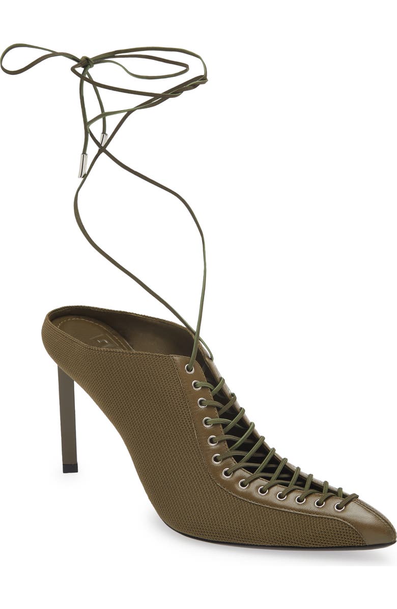 Givenchy Show Lace-Up Pointed Toe Pump, Main, color,