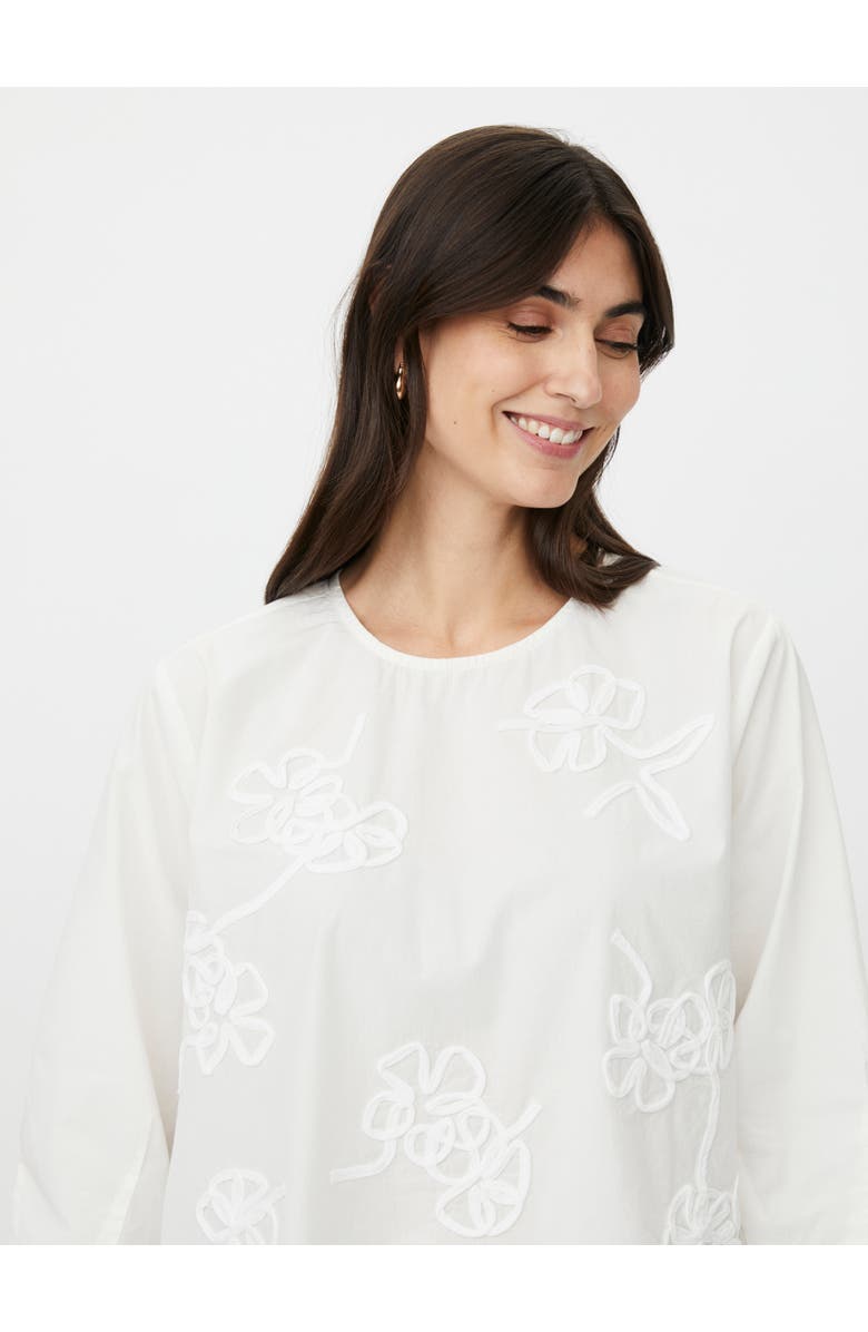 Masai Copenhagen MaDrenithra Embroidered Blouse, Alternate, color, Jet Stream