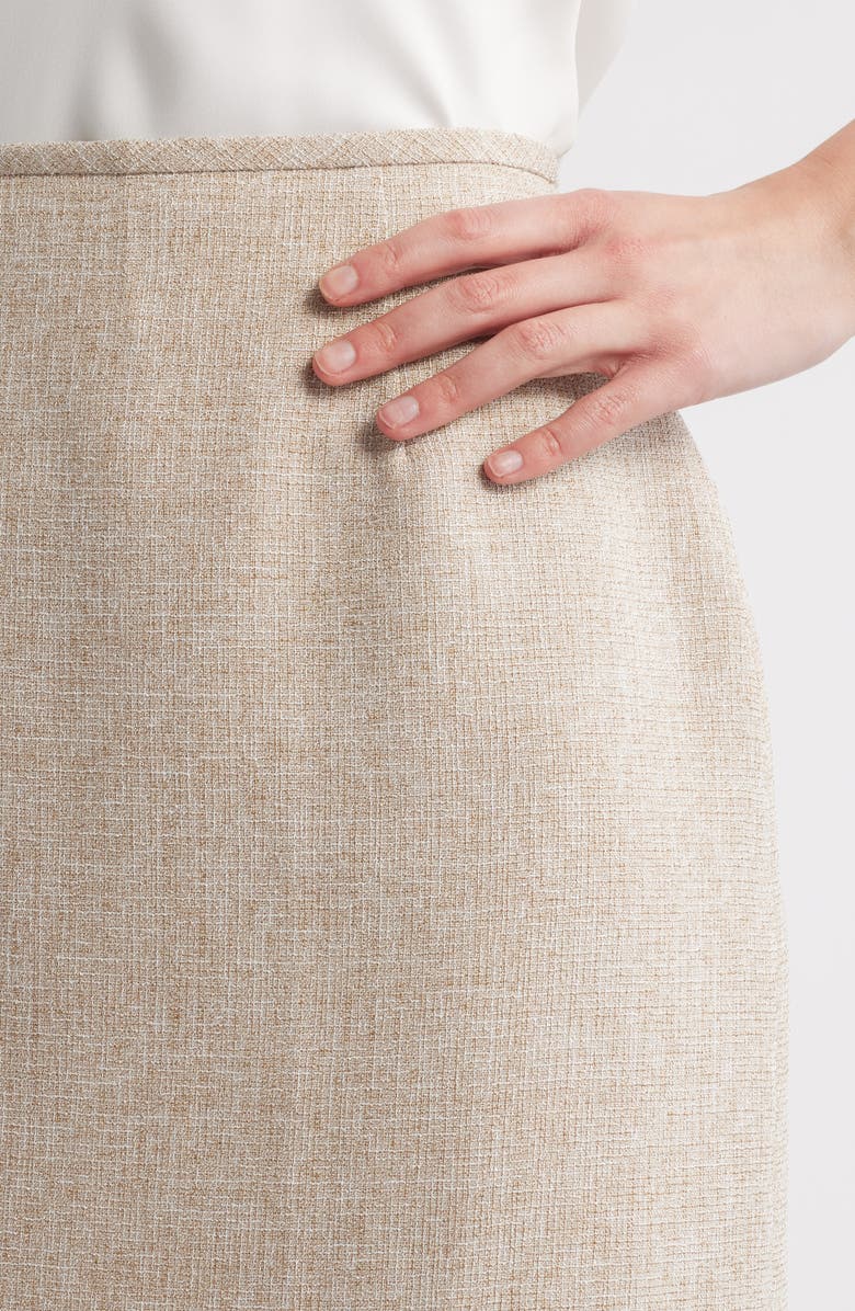 Tahari ASL Bouclé Pencil Skirt, Alternate, color, 