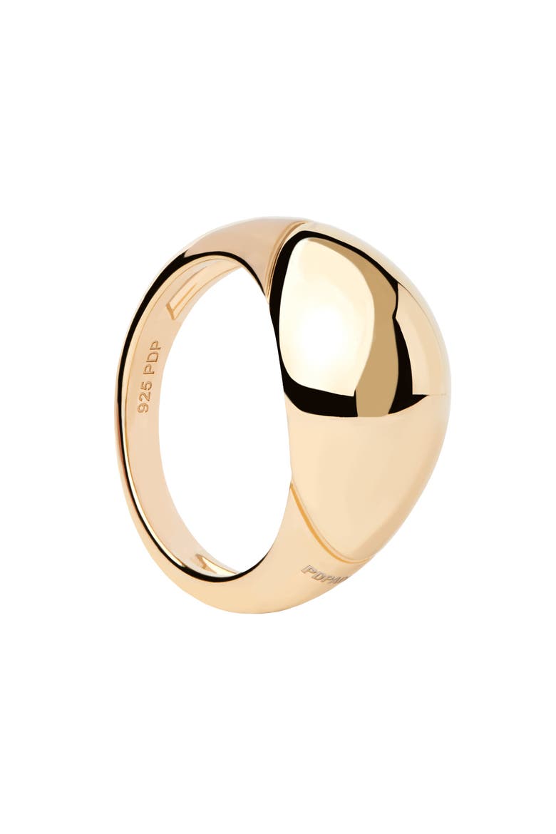 Bold Dome Ring, Main, color, Gold