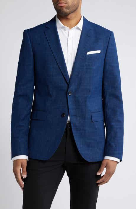 BOSS Hutson Plaid Wool Sport Coat