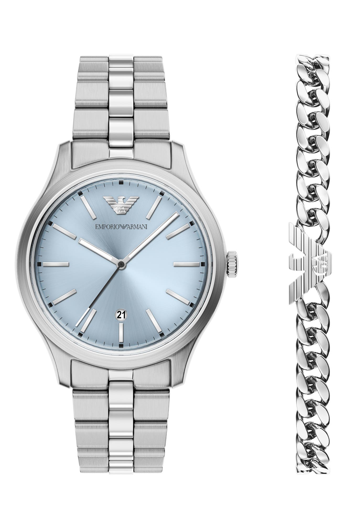 selected SILVER/ LIGHT BLUE
