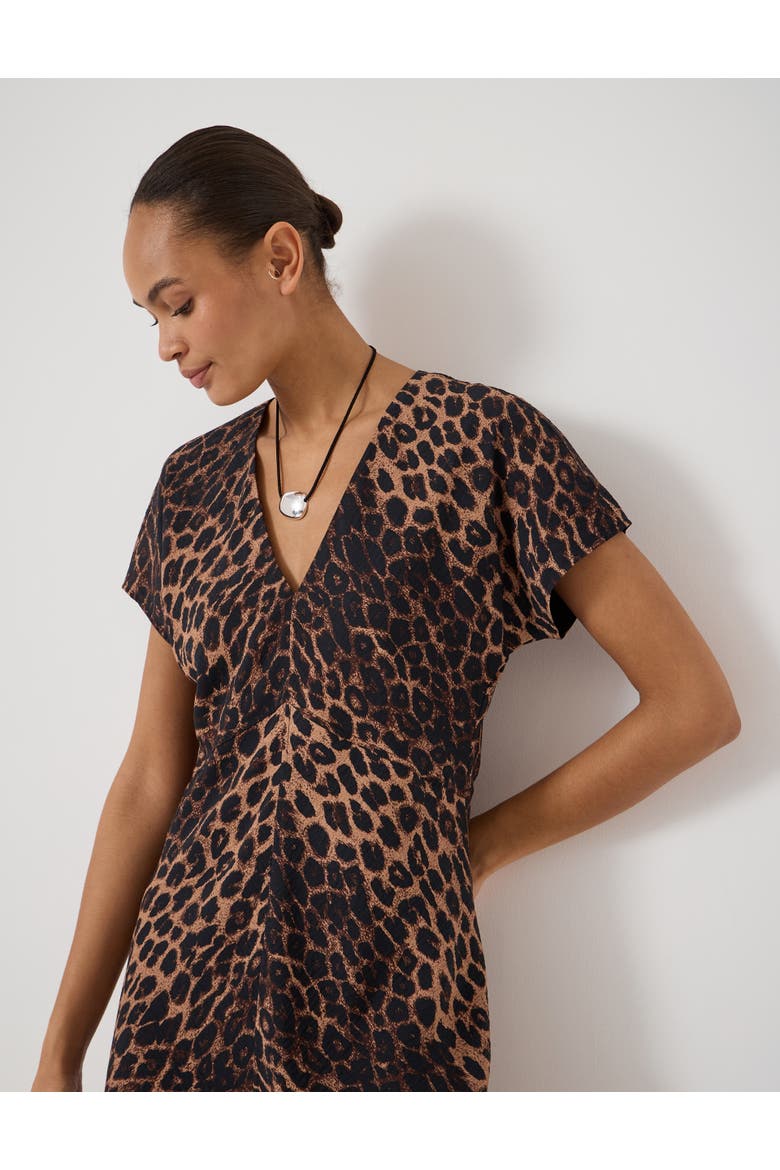 Grace Air Flow V-Neck Mini Dress, Alternate, color, Soft Leopard